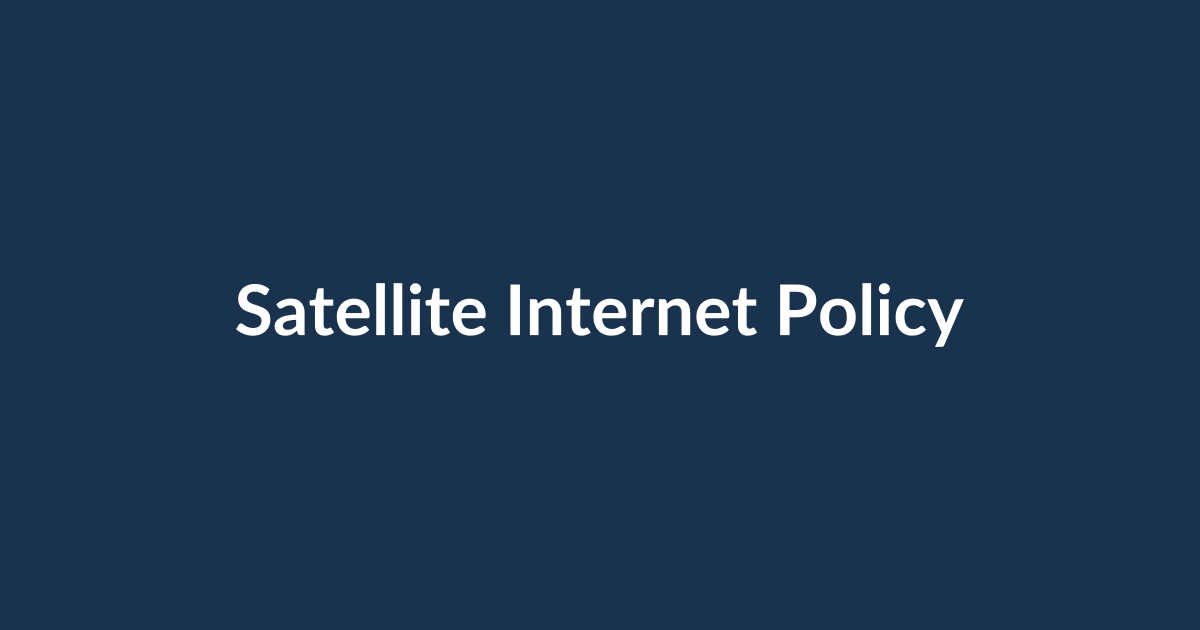 Parliamentary Panel to Examine Satellite Internet Policy illustrated title card
