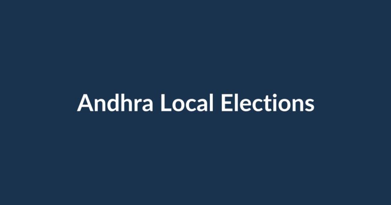 Andhra local elections editorial graphic