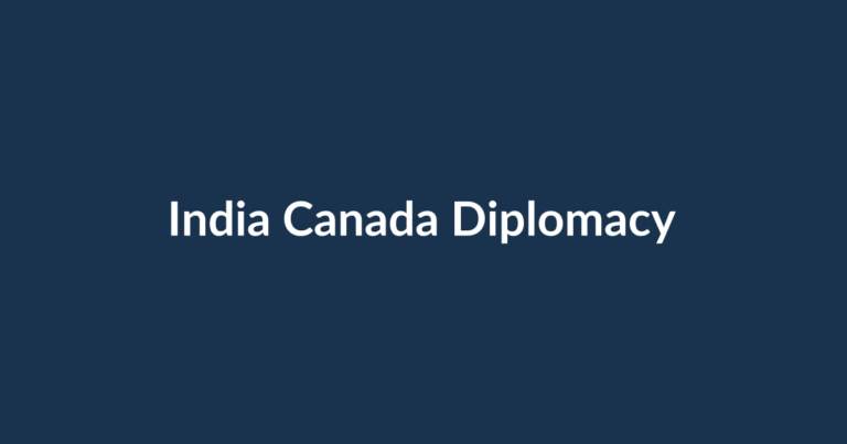 Canada and India Put Trade and Security on Diplomatic Agenda illustrated title card